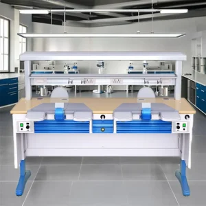 Stainless Steel Worktop Height Adjustable Dental Lab Work Station CE Certificated CAD CAM Compatible Dental Workstation