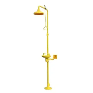 Stand Mounted Compact Stainless Steel Safety Eyewash Shower for College Lab