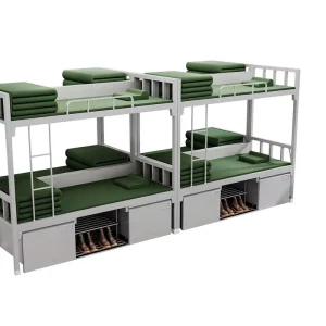 Standardized Modern Minimalist China Metal Double decker Bunks Single Beds School Dormitory Beds