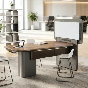 Standing Desk High Bar Table and Communal High Table Minimalist designed for Office Lounge Bar Table Adaptable