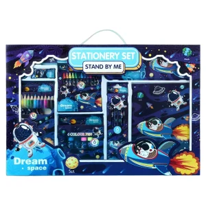 Stationery Items School Supplies Children Gift Cute Cartoon Color Pen Pencil Ruler Rubber Stationery Sets