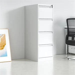SteeL White Silent Slide Rails Drawer File Cabinets with Low Height for Home Office Cabinet
