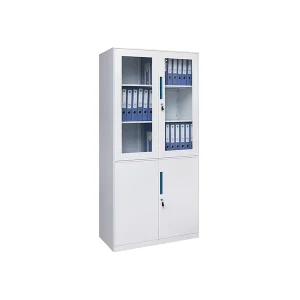 Steel Adjustable Durable Lockable 4 Door Storage Cabinet for Home Office Space Saving Commercial Use