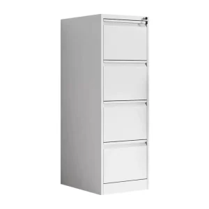Steel Adjustable Minimalist Freestanding Office Filing Cabinet with 4 Drawers A4 Size FC Hanging System Lock