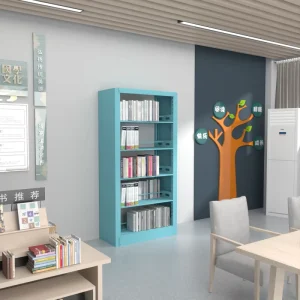 Steel Bookshelf Household Storage Shelf Cabinet Suitable for Study Rooms Floor-standing Single-sided Applicable to Libraries