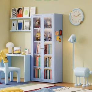 Steel Bookshelf for Childcare Center Metal Children’s Bookcase Storage Cabinet