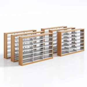 Steel Bookshelves Metal Iron Library Furniture for Home Offices School Living Room Hospital