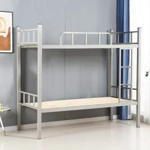 Steel Bunk Beds Double Decker Metal Frame Beds for Student Dorms Staff Apartments Construction Sites and Adult Use