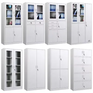 Steel Commercial Filing Cabinet with Lock Simplicity Design for Office Document Storage and Archive Organization