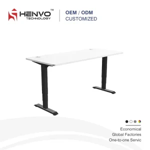 Steel Commercial Office Building Standing Desk Automatic Memory Control Ergonomic Design Extendable Height Easy Assembly