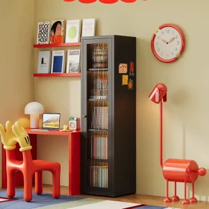 Steel Corner Bookshelf Multi-layer Metal Bookcase for Small Spaces Suitable for Family Living Rooms