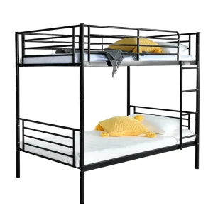 Steel Double Decker Bed Heavy Duty Metal Bunk Beds for School Dormitory Adults