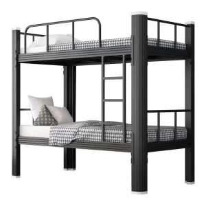 Steel Double Layer Adjustable Bunk Bed Frame with Modern Design Sturdy Construction for Dormitory Use 3 Year Warranty
