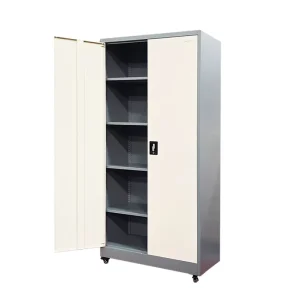 Steel File Cabinet Filing Cabinets Mobile Metal Storage Cabinet with Wheels 4 Adjustable Shelves Office Locking File Cabinet