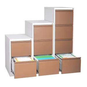 Steel File Cabinet With Drawer Lock Moisture and Water Resistant Multi Function for School Hospital