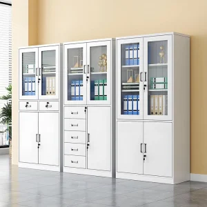 Steel Filing Cabinet 2 Drawers Adjustable Shelves Key Lock Commercial Grade Home & Office Document Storage