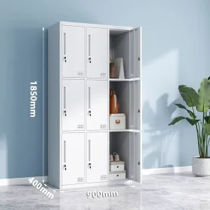 Steel Filing Cabinet Metal Storage Cabinet Office Modern Bedroom Furniture Durable Space Saving