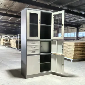 Steel Filing Cabinet with Lock Metal Office File Storage Cabinet with 3 Drawers for Home Office