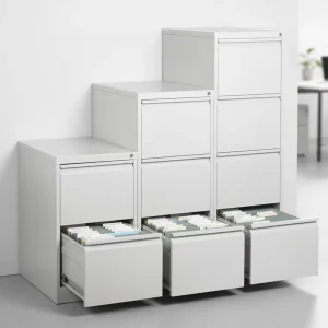 Steel Filing Cabinet with Lockable Drawers Eco-Friendly and Large Capacity Modern Design for Commercial Office Use