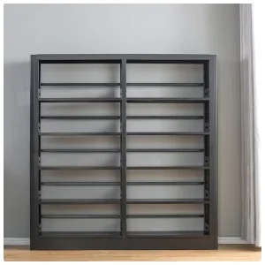 Steel Frame Library Bookshelves Freely Designed Commercial Display Racks for Retail and Educational Spaces
