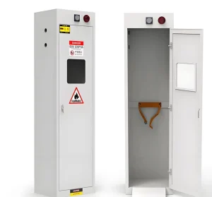 Steel Gas Cylinder Cabinet Designed for Explosion proof Storage in Hospital School and Laboratory
