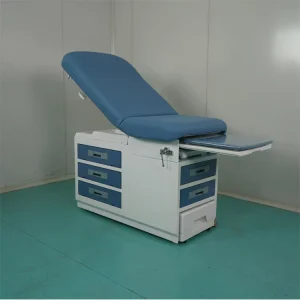 Steel Gynecological Exam Table with Cabinet Drawers & Stirrups Hospital Ob Gyn Examination Bed