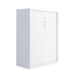 Steel Lockable Filing Cabinet with Modern Roll Door Design for Home & Office Use Durable Metal Commercial Storage
