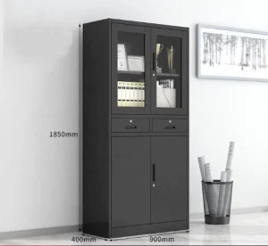 Steel Locker Metal Filing Cabinet with Two Drawers Easy to Assemble and Disassemble Rust Proof and Wear Resistant