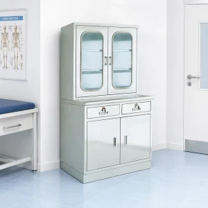 Steel Medical Cupboard Hospital Instrument Storage Cabinet Medicine Cupboard With Drawers for Clinic Ward