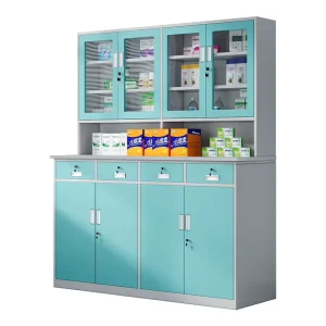 Steel Medicine Cabinet Multi-Drawers Multi-Doors Sterile Storage Cabinet Hospital Clinic Infirmary Pharmacy Medicine Cupboard