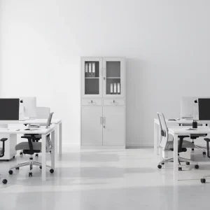 Steel Metal Filing Cabinet 4 Doors 2 Drawers with Lock for Office School Gym Bedroom Warehouse Storage