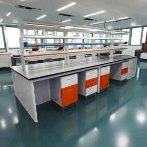Steel Modern D Frame Structure Laboratory Workbench Chemical Laboratory Equipment Laboratory Furniture for Hospitals