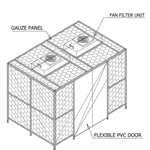 Steel Modern Laboratory Furniture Clean Room Container with Customizable Drawings for Hospital School Clinic and Dental Use