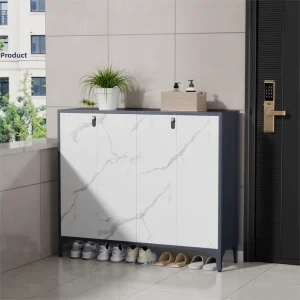 Steel Modern Multifunctional Shoe Cabinet Home Furniture Entrance Outdoor Doorway Elevator Entrance Corridor Large Capacity