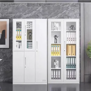 Steel Office Cupboard with Doors, Adjustable Shelves for File and Folder Storage