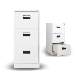 Steel Office Filing Cabinet with 2/3/4 Drawers Lock Fire Protection Mobile Design Modern Metal Storage Cabinet