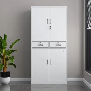 Steel Office Furniture Metal Filing Cabinet with 4 Doors and 2 Drawers File Cabinet with Lock Office School Hospital Cabinet