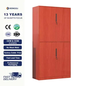 Steel Office Storage Cabinet Metal Filing Cupboard Lockable Document Organizer Adjustable Shelf for Workplace Archives