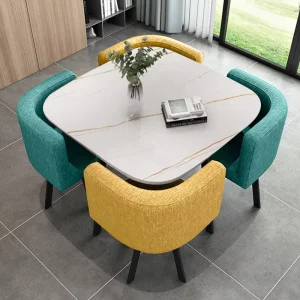 Steel Restaurant Dining Table for Coffee Shops Hotels Modern Gatherings Durable Commercial Furniture