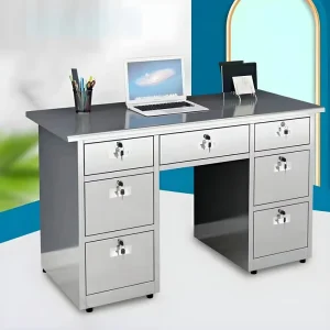Steel Single Pedestals Computer Desks Office Furniture Manager Work Writing Table Desk Metal Office Desk with Drawer