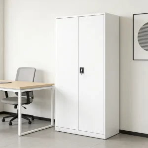 Steel Storage Cupboard Filing Cabinet With Lightning Lock And Flexible Adjustable Shelving