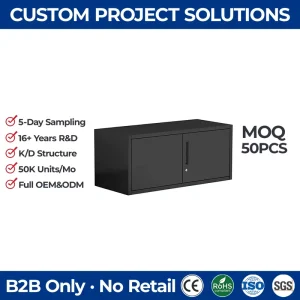 Steel Swing Glass Door Filing Cabinet