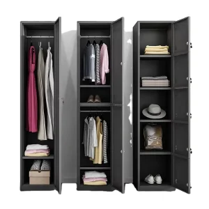 Steel Wardrobes Metal Colour Black Steel Wardrobe Cabinet With Most Popular Single Door Locker