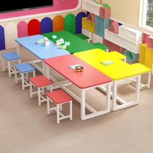 Steel Wood Kids Desk Custom Size Color Material Kindergarten Primary School Study Table Drawing Activity Training Ues