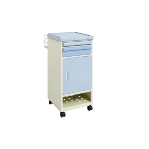 Steel-plastic Hospital Bedside Cabinet with Hidden Towel Rack Model YK P002