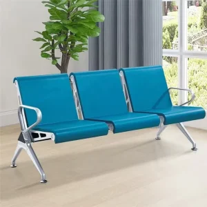 Stock Modern Design Metal Foldable Adjustable Airport Waiting Chair Thickened Public Seat Outdoor Hotels Hospitals Schools Parks