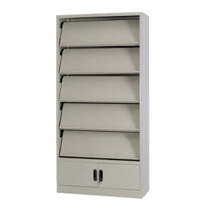 Storage Cabinet Office Equipment Metal Filing Cabinet Display Bookshelf Adjustable Shelves School Furniture Set