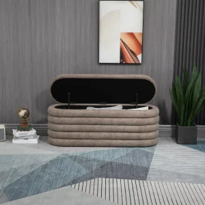 Storage Ottoman Bench Bed Pouf Ottoman Shoe Bench Long Ottoman Home Furniture