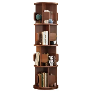 Storage Shelves Solid Wood Bookshelf Products Corner Children’s Bookshelf Floor standing Multifunctional Rotating Bookshelf