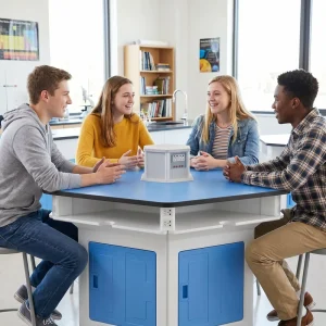 Student Desks Made of ABS Plastic Scientific Experiment Tables School Laboratory Furniture Corrosion resistant Countertops